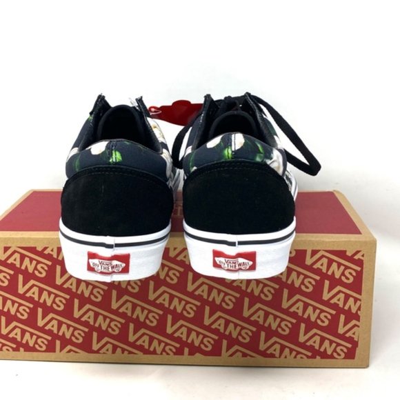 VANS Old Skool Floral Shoes Casual Canvas Suede Black Sneakers Men’s VN0A38G1VRK - Picture 6 of 11